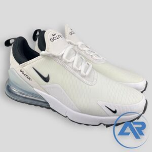Nike Air Max 270 G Golf White Black Men’s Size 8.5  CK6483-102